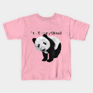 I love my panda Kids T-Shirt